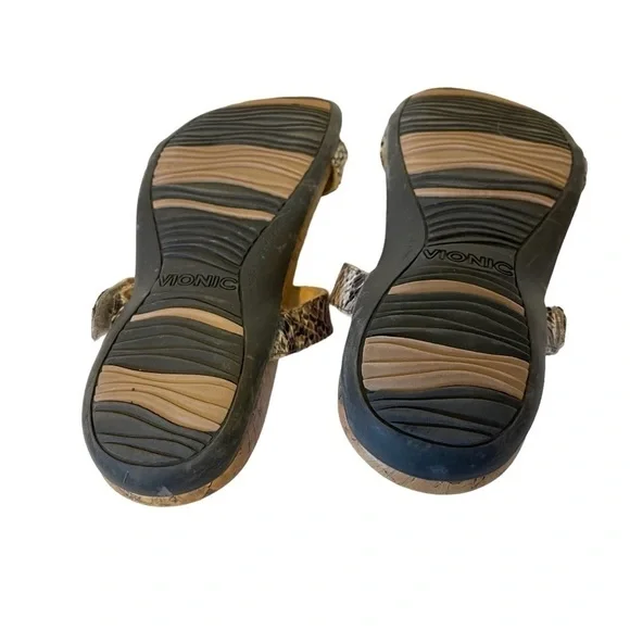 Women’s VIONIC Viviana Jeweled Snakeskin Sandals Shoes - Picture 5 of 5